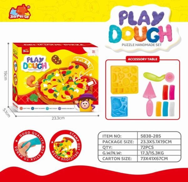 pizza color clay set