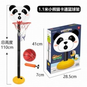 red panda cartoon basketball stand
