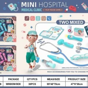 blue alloy auscultation clinic set 13pcs with ic