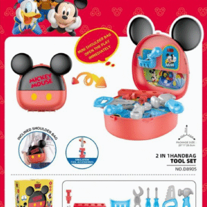 mickey mouse 2 in 1 handbag tool set | kids' portable pretend play toy