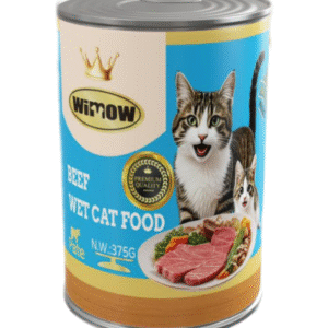 wimow beef wet cat food blue can 375g