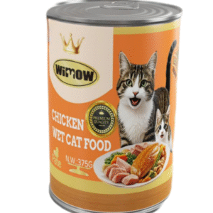 wimow chicken wet cat food orange can 375g