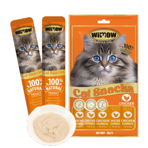 wimow chicken cat snacks "orange treats" 15g