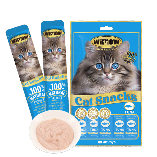 wimow tuna cat snacks blue pack treats 15g